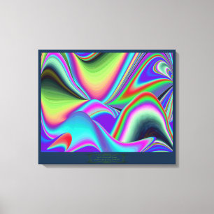 Spirit of Summer Breeze Abstrakt 3D Rainbowart Leinwanddruck