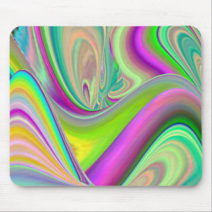 Spirit of Summer Breeze , Abstrakt 3D Rainbowart Mousepad
