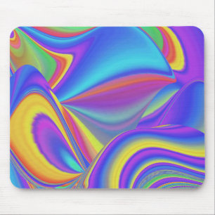 Spirit of Summer Breeze , Abstrakt 3D Rainbowart Mousepad