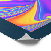 Spirit of Summer Breeze Abstrakt 3D Rainbowart Poster (Ecke)