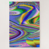 Spirit of Summer Breeze , Abstrakt 3D Rainbowart Puzzle (Vertikal)