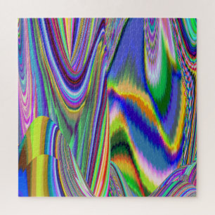 Spirit of Summer Breeze , Abstrakt 3D Rainbowart Puzzle