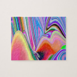 Spirit of Summer Breeze , Abstrakt 3D Rainbowart Puzzle