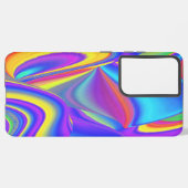 Spirit of Summer Breeze , Abstrakt 3D Rainbowart Samsung Galaxy Hülle (Linke Seite)