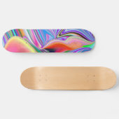 Spirit of Summer Breeze Abstrakt 3D Rainbowart Skateboard (Horizontal)