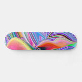 Spirit of Summer Breeze Abstrakt 3D Rainbowart Skateboard (Horizontal)