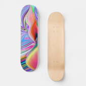 Spirit of Summer Breeze Abstrakt 3D Rainbowart Skateboard (Vorderseite)