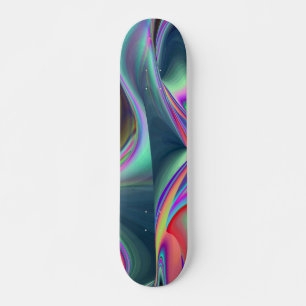 Spirit of Summer Breeze Abstrakt 3D Rainbowart Skateboard