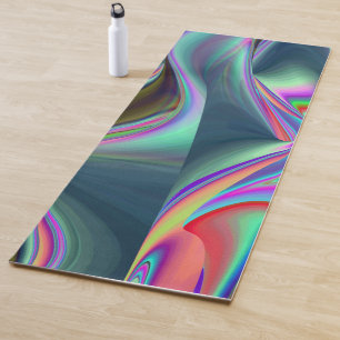Spirit of Summer Breeze Abstrakt 3D Rainbowart Yogamatte