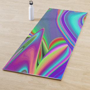 Spirit of Summer Breeze Abstrakt 3D Rainbowart Yogamatte