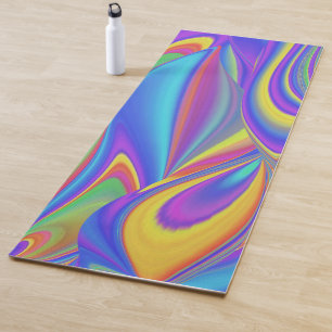 Spirit of Summer Breeze Abstrakt 3D Rainbowart Yogamatte
