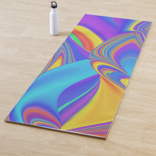 Spirit of Summer Breeze Abstrakt 3D Rainbowart Yogamatte