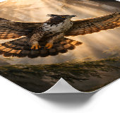 Spirit of the Deep Forest – Mountain Hawk-Eagle Poster (Ecke)
