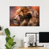 Spirit of the Lion Art Poster/Print Poster (Heimbüro)
