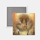 Spirit of the Red Fox Art Magnet (Vorderseite/Rückseite)