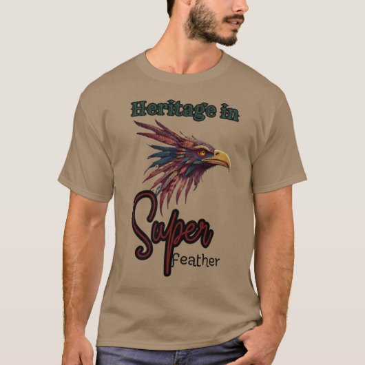 Spirit of the Sky: Walua-Style Indianer Bir T-Shirt (Vorderseite)