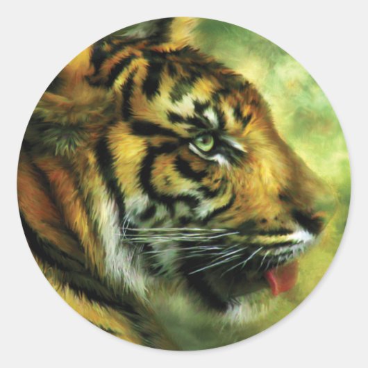 Spirit of the Tiger Art Sticker (Vorderseite)