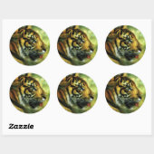 Spirit of the Tiger Art Sticker (Blatt)