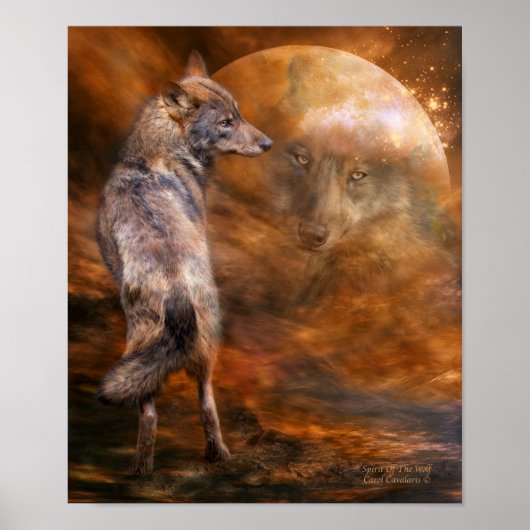 Spirit of the Wolf Art Poster/Print Poster (Vorne)