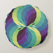 Spirit Pattern 888 Rundes Kissen (Rückseite)