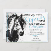 Spirit Pony 11 Einladung zum Geburtstag (Vorderseite)