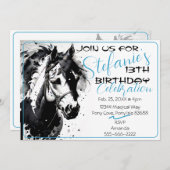 Spirit Pony 11 Einladung zum Geburtstag (Vorne/Hinten)