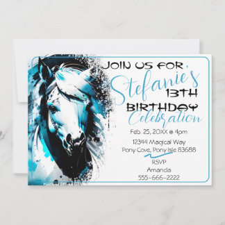 Spirit Pony 14 Einladung zum Geburtstag