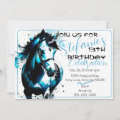 Spirit Pony 19 Einladung zum Geburtstag (Vorderseite)