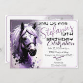 Spirit Pony 29 Einladung zum Geburtstag (Vorne/Hinten)