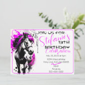 Spirit Pony 32 Einladung zum Geburtstag (Stehend Vorderseite)