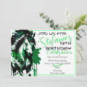 Spirit Pony 35 Einladung zum Geburtstag (Stehend Vorderseite)