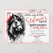 Spirit Pony 36 Einladung zum Geburtstag (Vorne/Hinten)