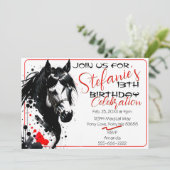 Spirit Pony 37 Einladung zum Geburtstag (Stehend Vorderseite)