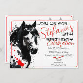 Spirit Pony 37 Einladung zum Geburtstag (Vorne/Hinten)