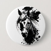 Spirit Pony 3 Black & White Button (Vorderseite)