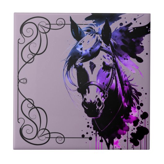 Spirit Pony 3 Lavender Fliese (Vorderseite)