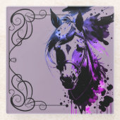 Spirit Pony 3 Lavender Glasuntersetzer (Vorderseite)