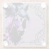 Spirit Pony 3 Lavender Glasuntersetzer (Rückseite)