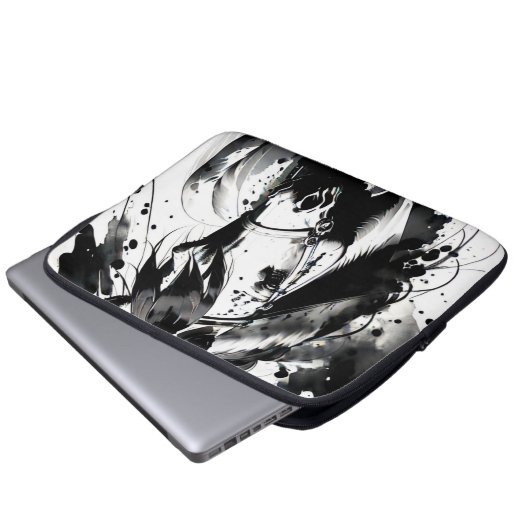 Spirit Pony 7 Laptopschutzhülle (Vorne Knopf)