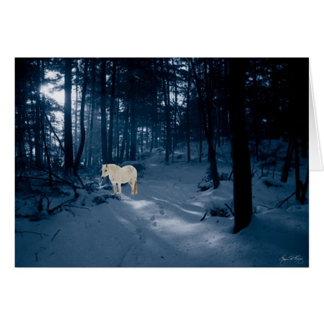 Spirit Pony in einem blauen Holz (Vorderseite (Horizontal))