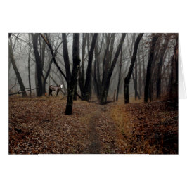 Spirit Pony in einer verschleierten Holzkarte