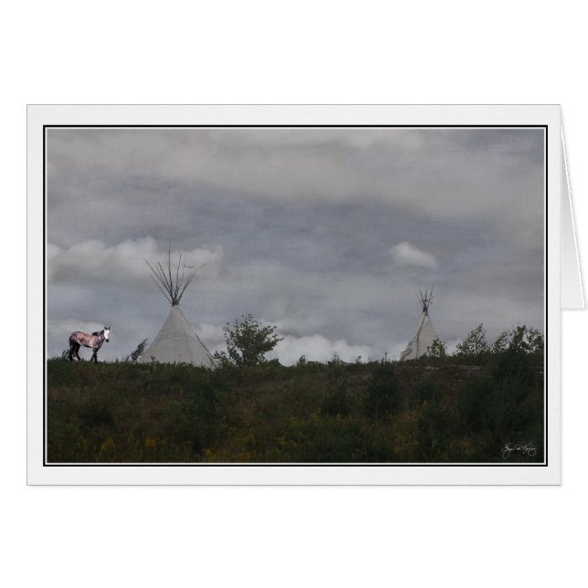 Spirit Pony mit Tepees (Vorderseite (Horizontal))