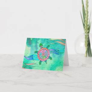 Spirit Turtle Blank Notecard Karte