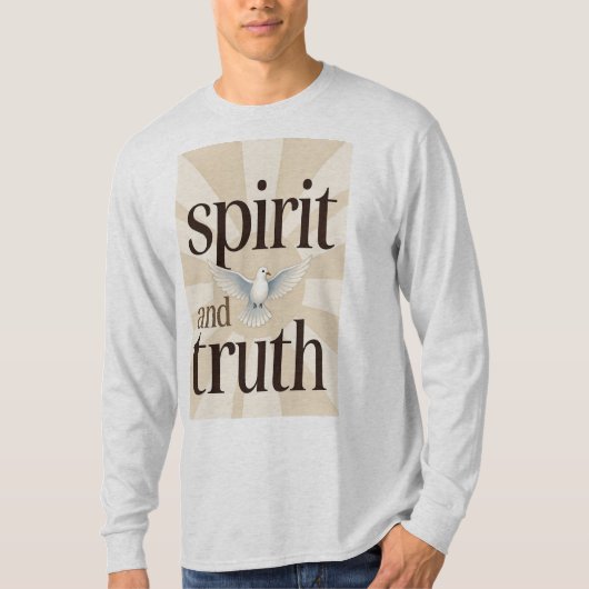Spirit und Wahrheit Christliches Langarm-Shirt für T-Shirt (Vorderseite)
