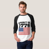 SPIRIT VON 1776 PATRIOTISCHEN T - SHIRT (Vorne ganz)
