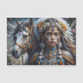 Spirit Warrior Decoupage Seidenpapier (Vorderseite)