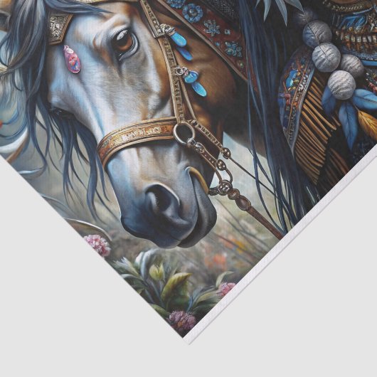 Spirit Warrior Decoupage Seidenpapier (Ausschnitt)