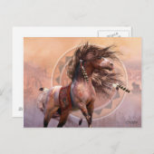 Spirit Warrior Postcard Postkarte (Vorne/Hinten)