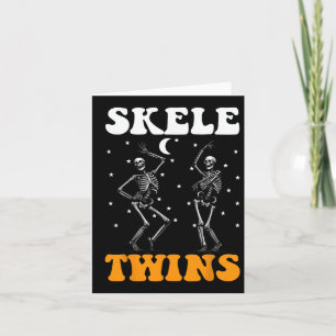 Spirit Week Twin Day Skeleton Twins Halloween T-Sh Karte