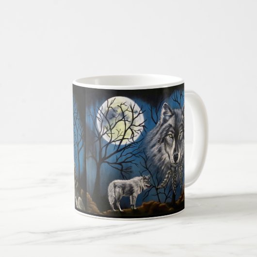 Spirit Wolf Kaffeetasse (VorderseiteRechts)